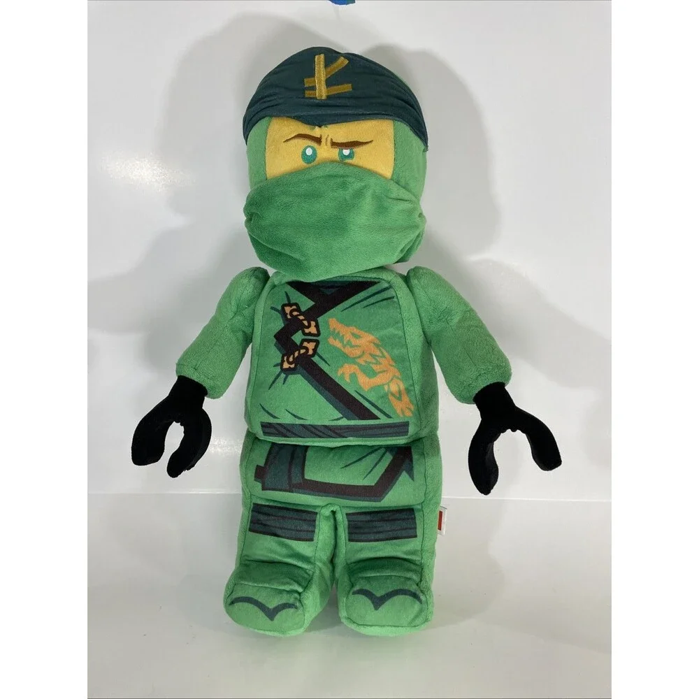 Lego Ninjago Movie Green Blk Ninja 21” Lloyd Plush Stuffed TV Show Series Large